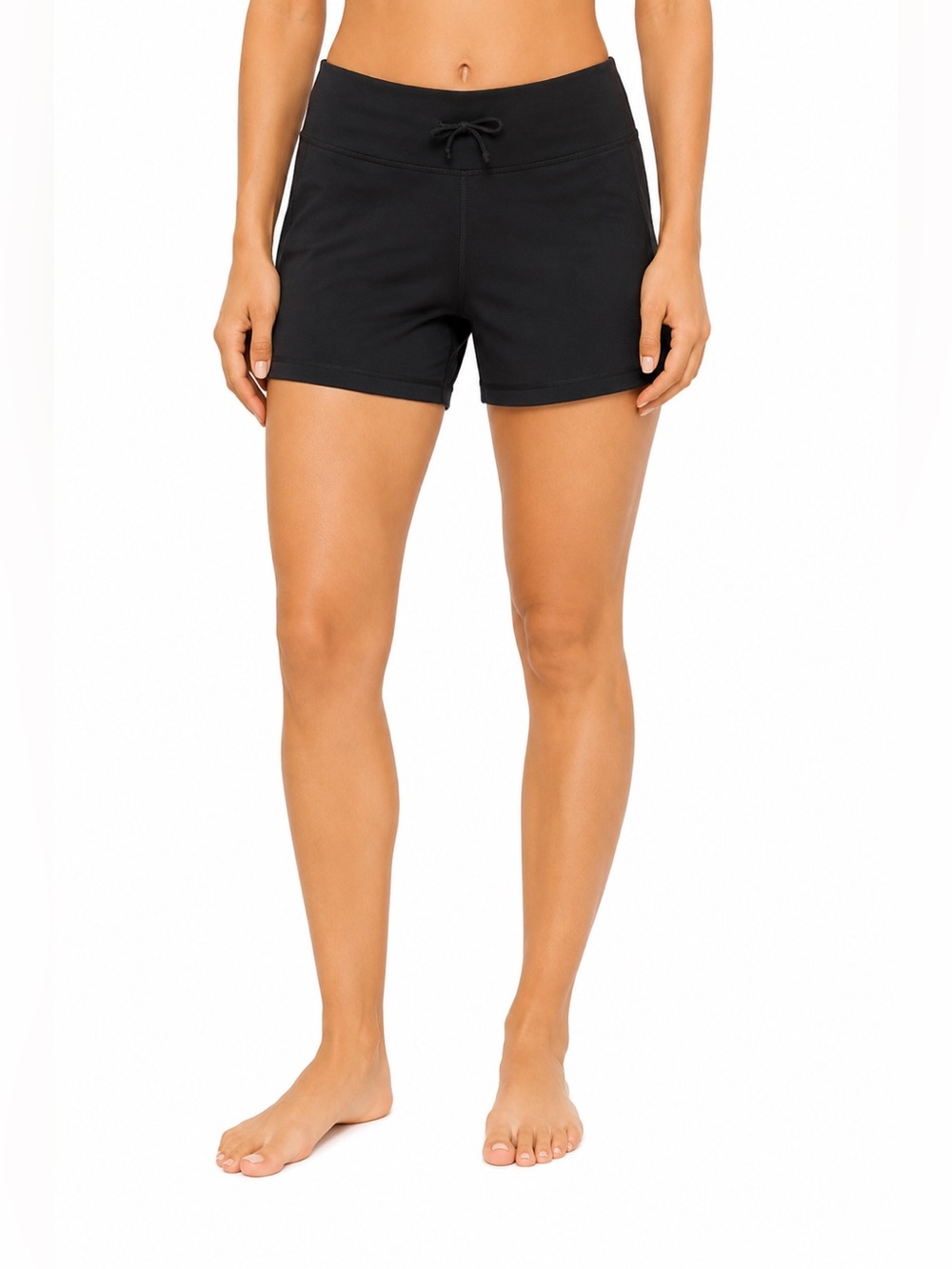 Lululemon Vintage Black Wide Leg Yoga Shorts Women’s Older Style Drawstring